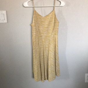 yellow and white dress from old navy
